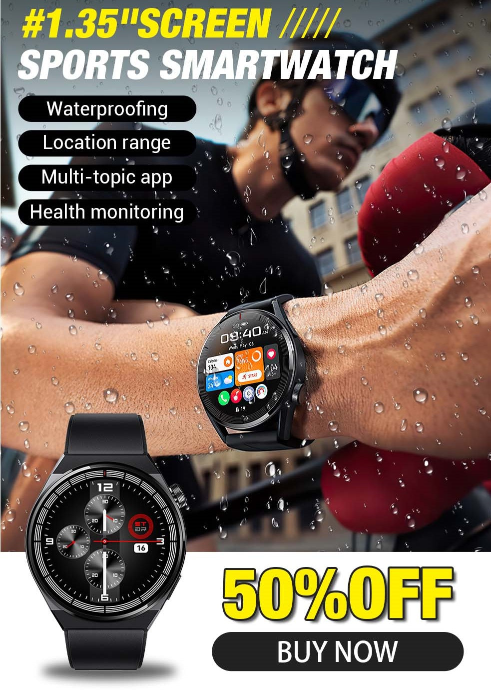 ⏰ Korlátozott idejű ajánlat!⌚ GT8 Sports Smart Watch