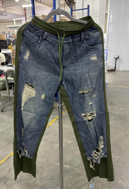 đSzĂ©les szĂĄrĂș farmernadrĂĄg rugalmas derĂ©kkal