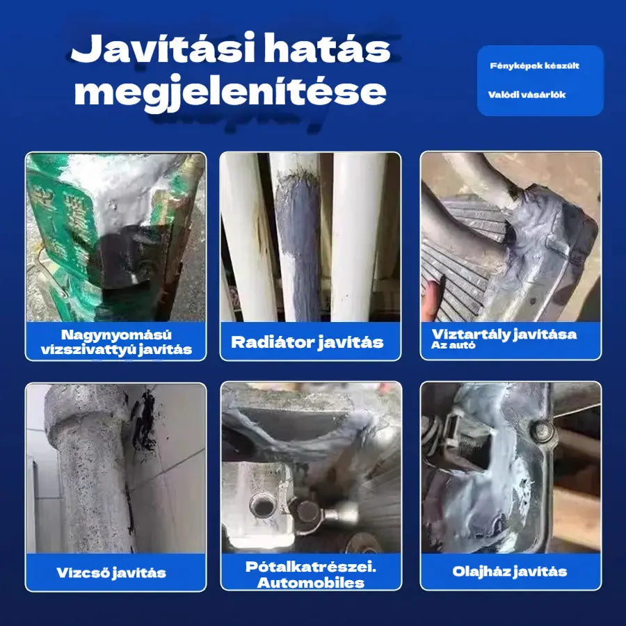 【3 darabos készlet】🔥50% kedvezmény korlátozott ideig! 🛠️Nagy szilárdságú AB fémjavító ragasztó