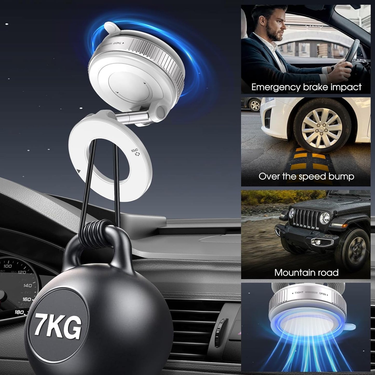 Woyuosn vákuumos mágneses telefontartók autóba