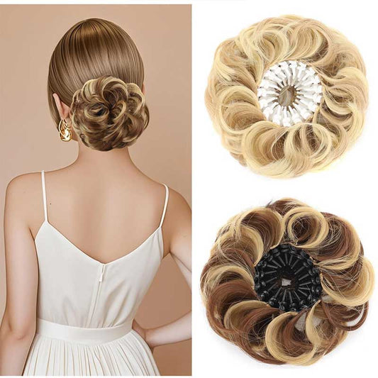 💁♀️ Egy nagyméretű szintetikus konty állítható csattal