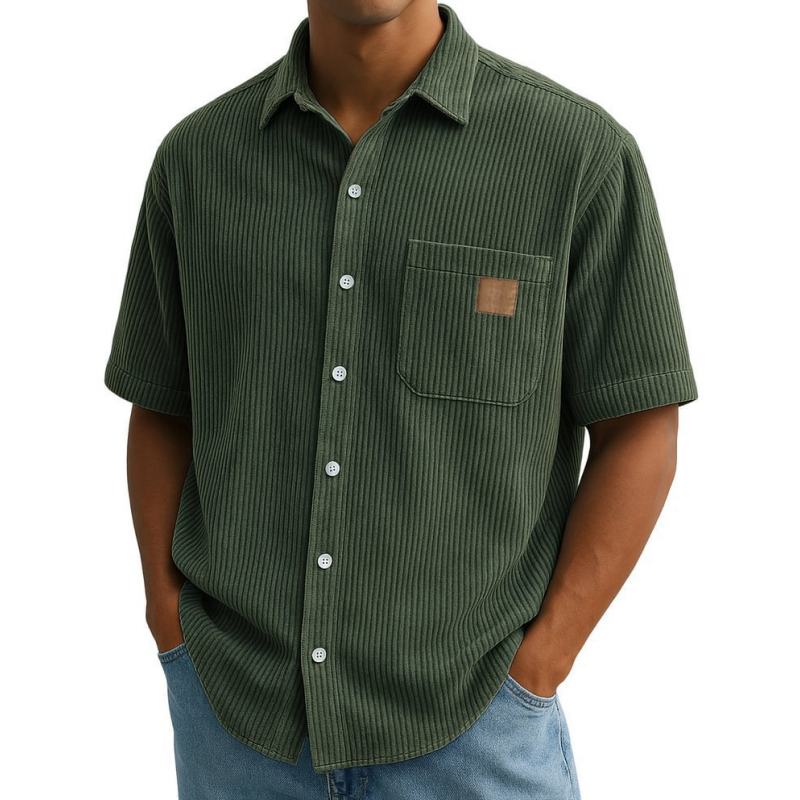 đ„FĂ©rfi rövid ujjĂș ingek vintage hajtĂłkĂĄval