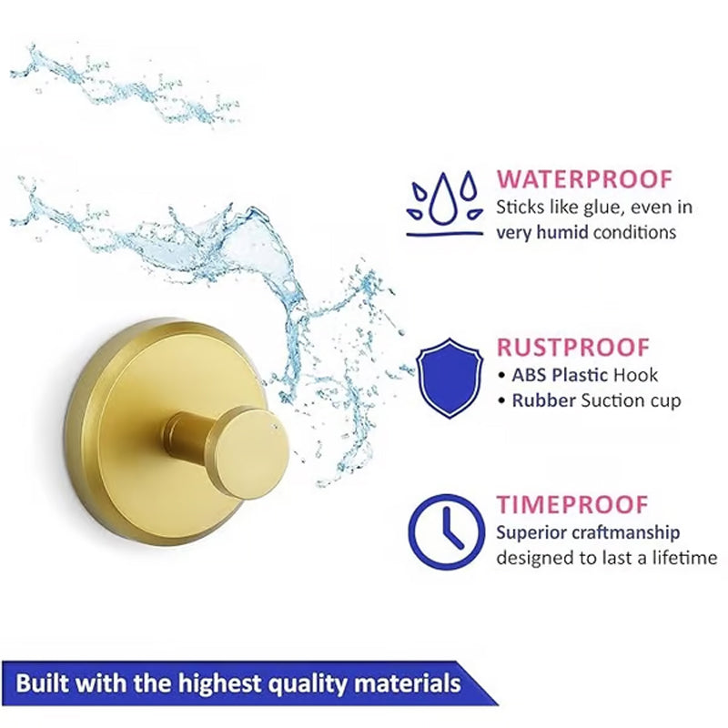 Rozsdamentes acél fali akasztó tapadókoronggal