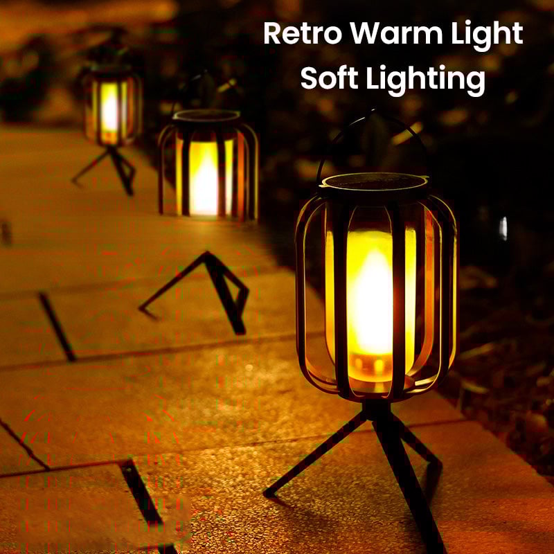 IPX65 besorolású kültéri napelemes kempinglámpa