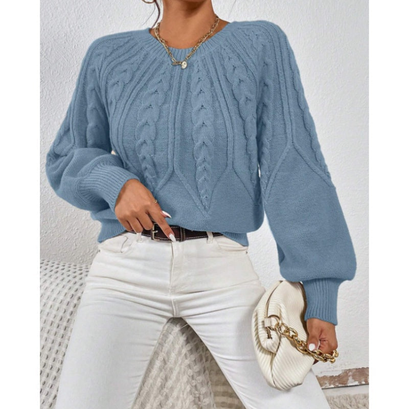 【S-2XL】✨Női lezser hosszú ujjú kötött blúz