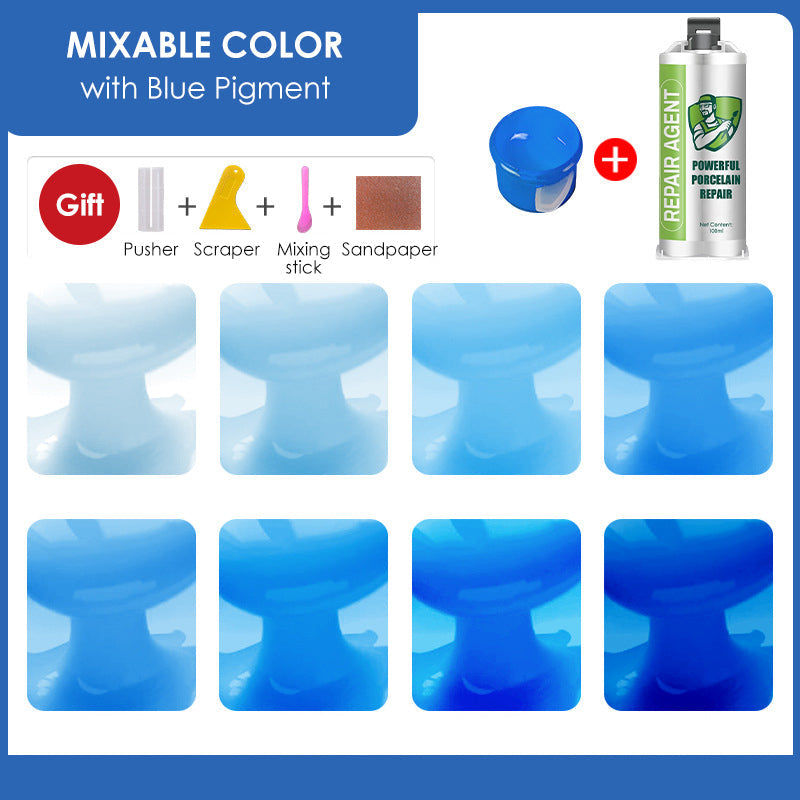 Erős porcelán javítókészlet - dupla tubus