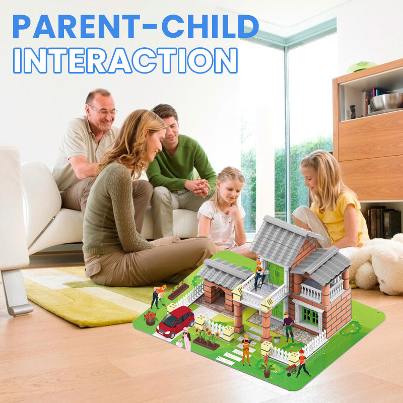 🏠Összeszerelhető mini épület építőkészlet