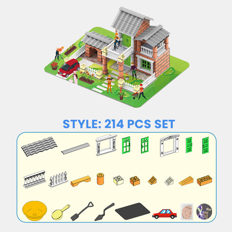 🏠Összeszerelhető mini épület építőkészlet