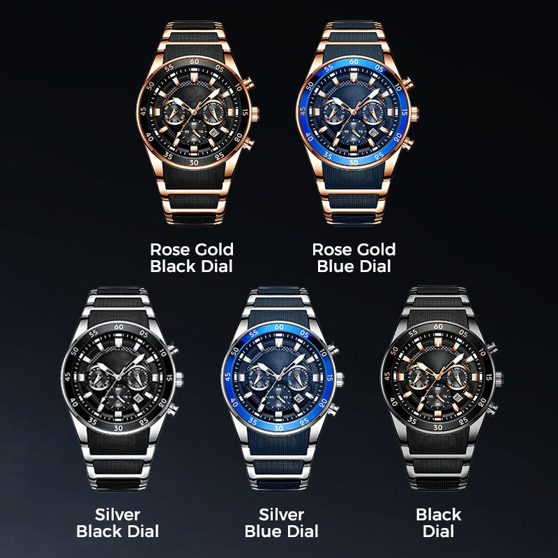 🎁 Férfi vízálló multifunkcionális kvarcóra⌚