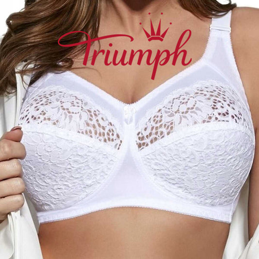 Triumph® – 3 darab💖50% kedvezménnyel✨2025 női nagyméretű hímzett puha melltartó