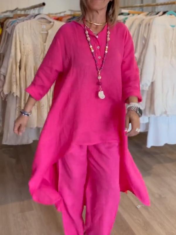 Női vászonöltöny monokróm színben