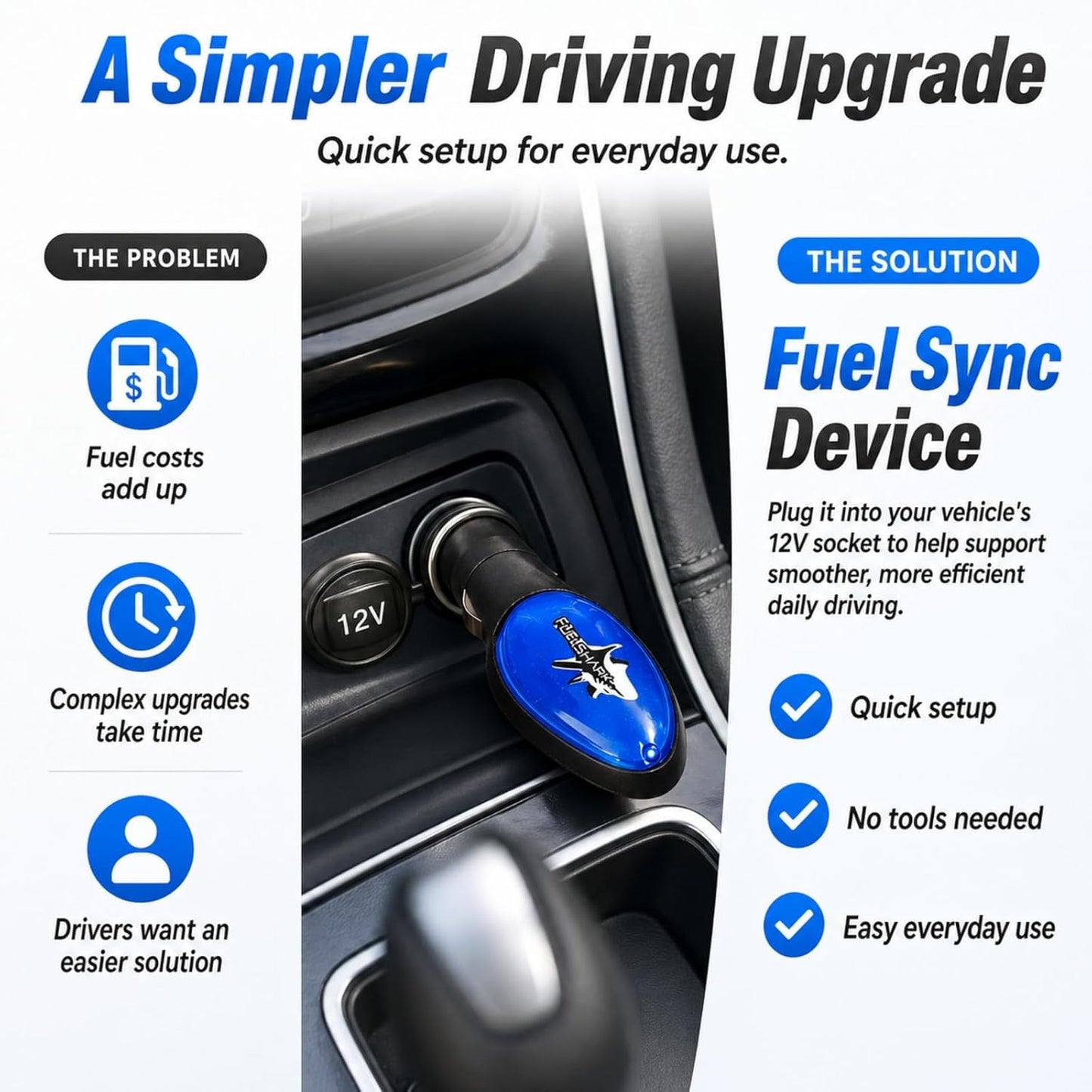 🚗 2026 Új frissítés a FuelShark Fuel Sync-hez - üzemanyag-megtakarítás autókban és teherautókban, kiömlések megelőzése