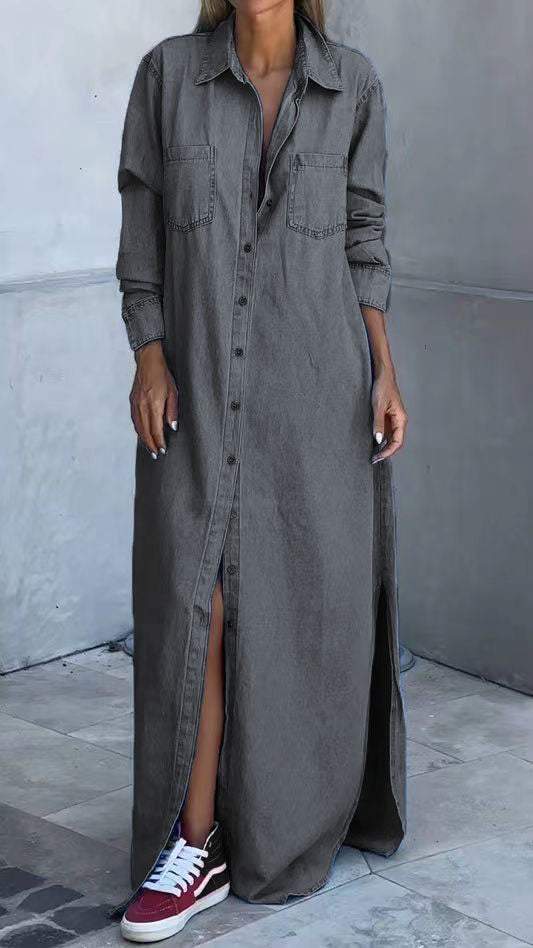 Farmerruha, hosszú ujjú és hajtókával