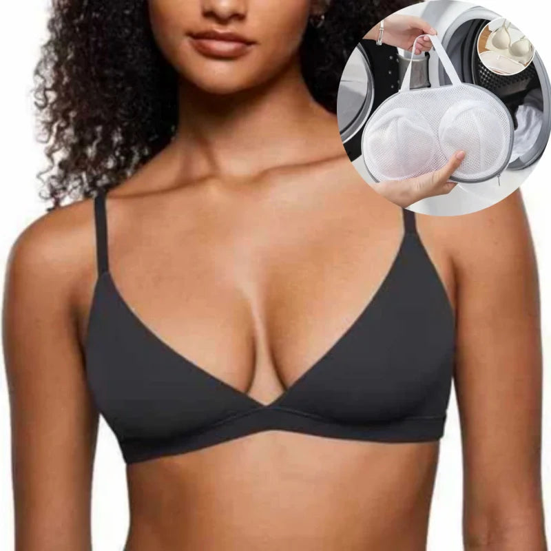 💞Női merevítő nélküli rugalmas anyagú támogató háromszög alakú bralette🌸
