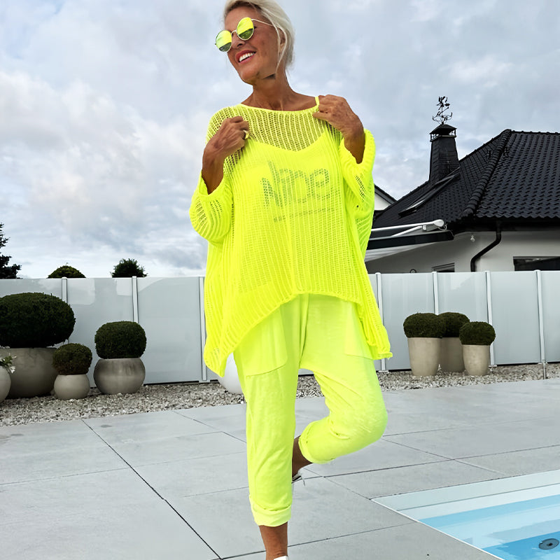 🌸Női overál + üreges lezser felső