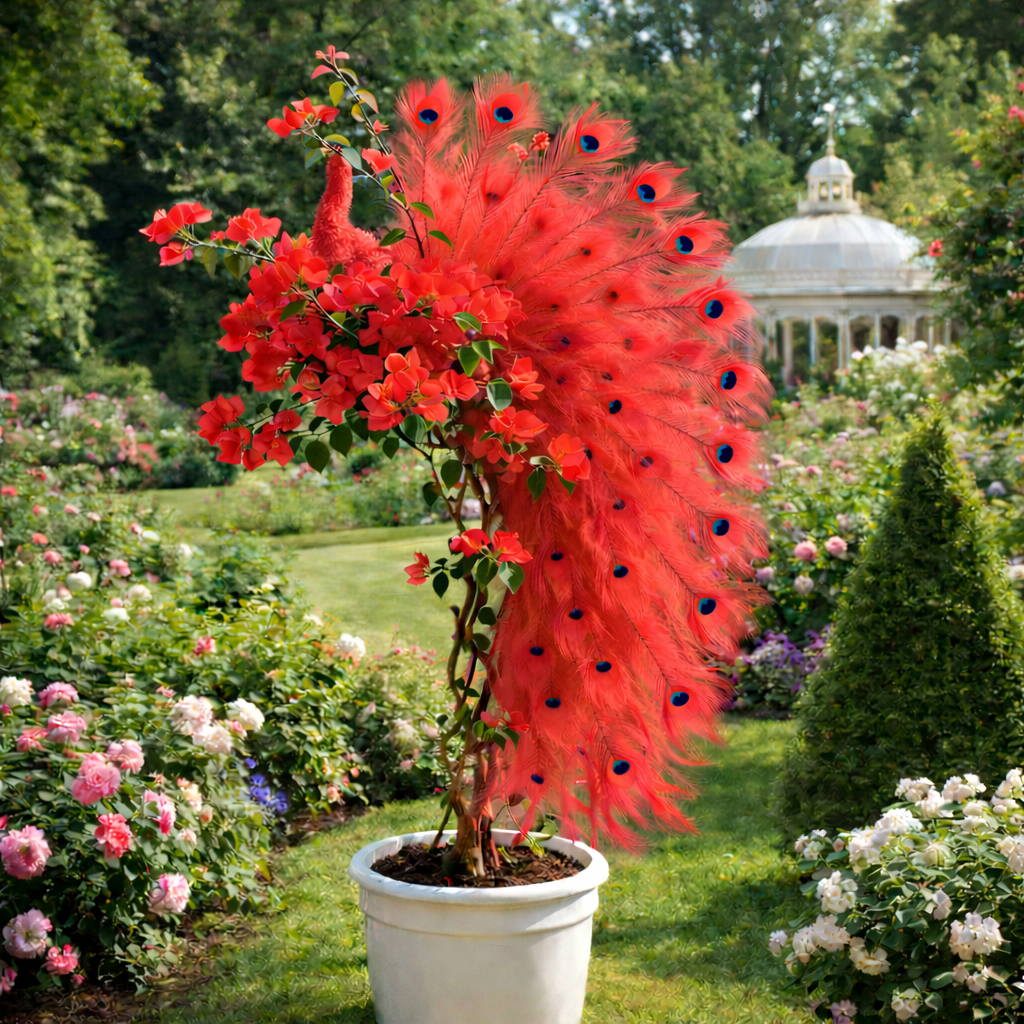 🦚Páva Bougainvillea magok – Szépítse kertjét elegáns pávavirágokkal
