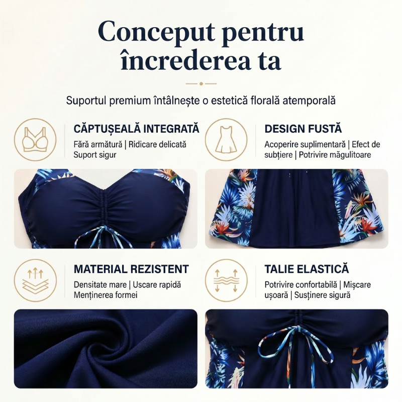🏖️ Ujjatlan, mintás, V-nyakú fürdőruhák nőknek