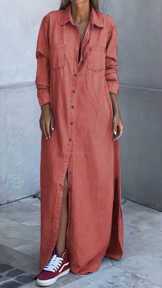 Farmerruha, hosszú ujjú és hajtókával