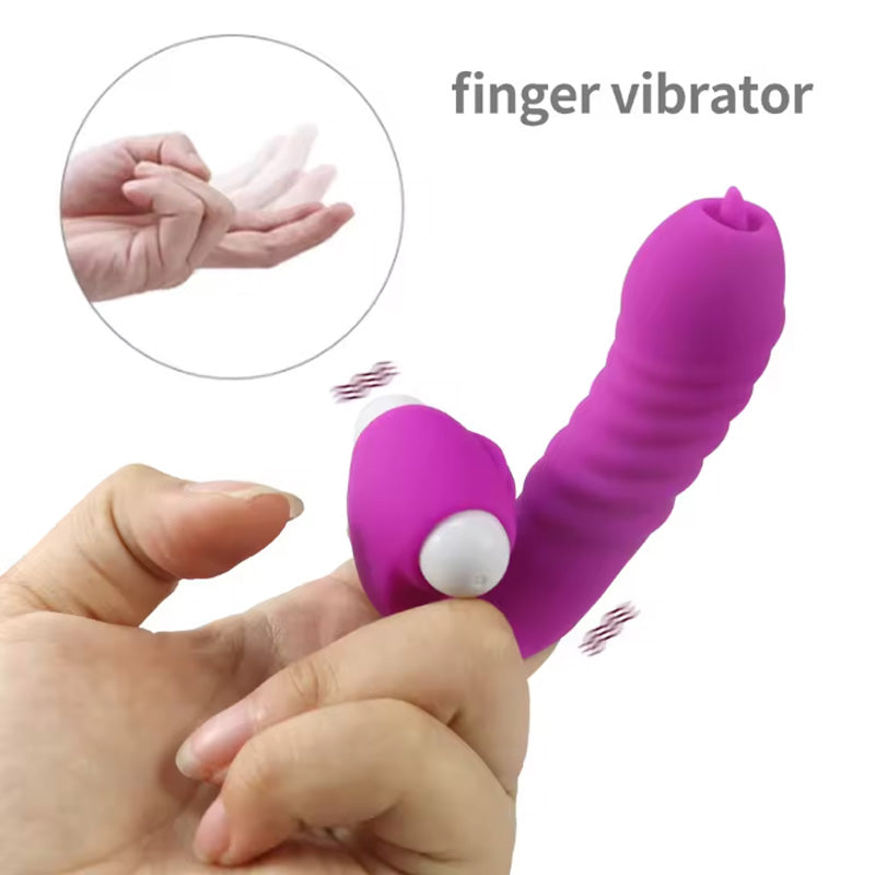 Nyelvnyaló vibráló ujjperc