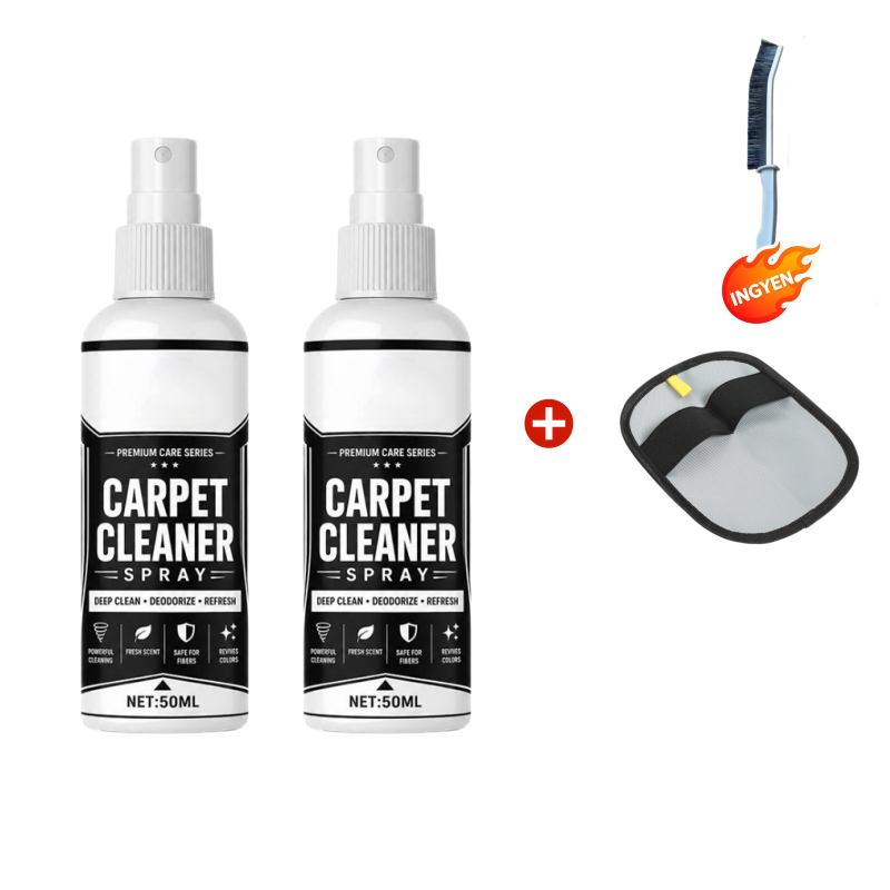 ⚡ Ipari hatékonyság, azonnali eredmény🧹 Szőnyegmélytisztító spray – mikrobuborék-technológia + anyagbarát | Szőnyegekhez, kanapékhoz és autó belső teréhez alkalmas, semlegesíti a kellemetlen szagokat ✨
