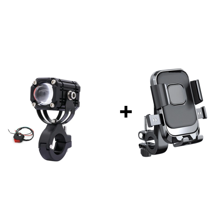 🏍️✨ Legkelendőbb motoros LED keresőlámpák –💡 kétsugaras, nagy intenzitású, vízálló, hatékony hűtés, univerzális 12‑80V 🔧