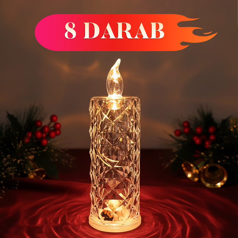 【✨1+2 ingyenes 】Romantikus, elemmel működő LED-es láng nélküli gyertyák