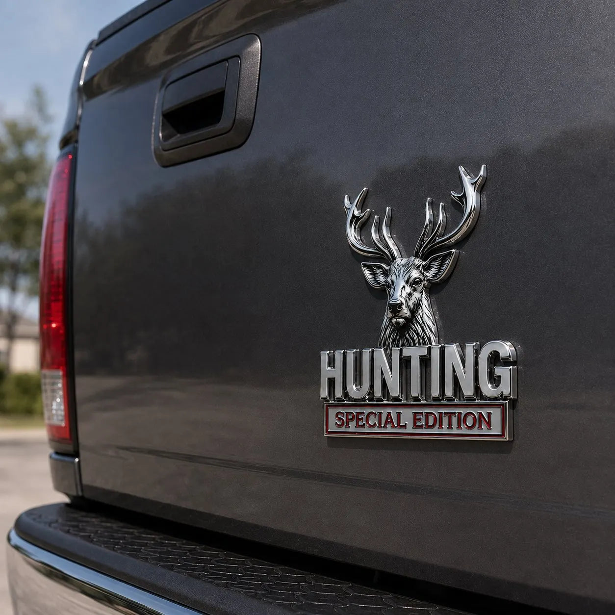 🦌 HUNTING Special Edition - 3D krómozott fém embléma az autódba