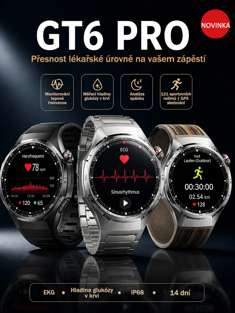 Chytré hodinky GT6pro s Bluetooth voláním