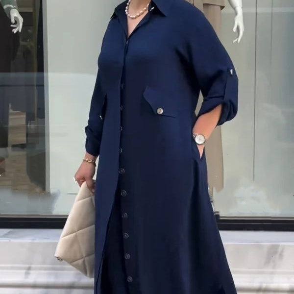 Gombos ing és széles szárú nadrág, kétrészes szett