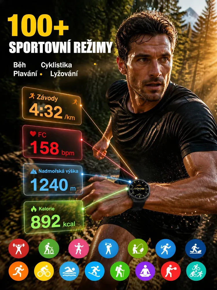 Chytré hodinky GT6pro s Bluetooth voláním