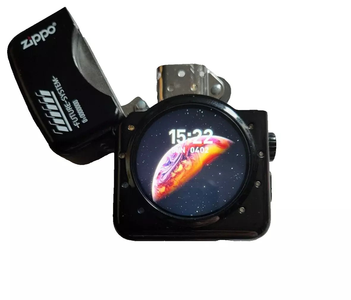 Okos Zippo öngyújtó érintőképernyővel