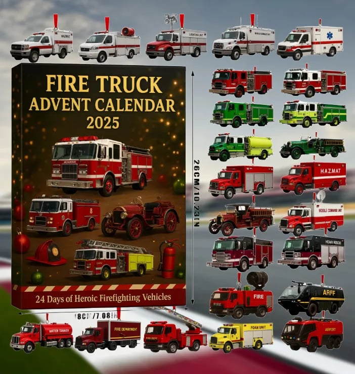 🚒🔥TŰZOLTÓAUTÓ ADVENTI NAPTÁR 2025🎁🌲