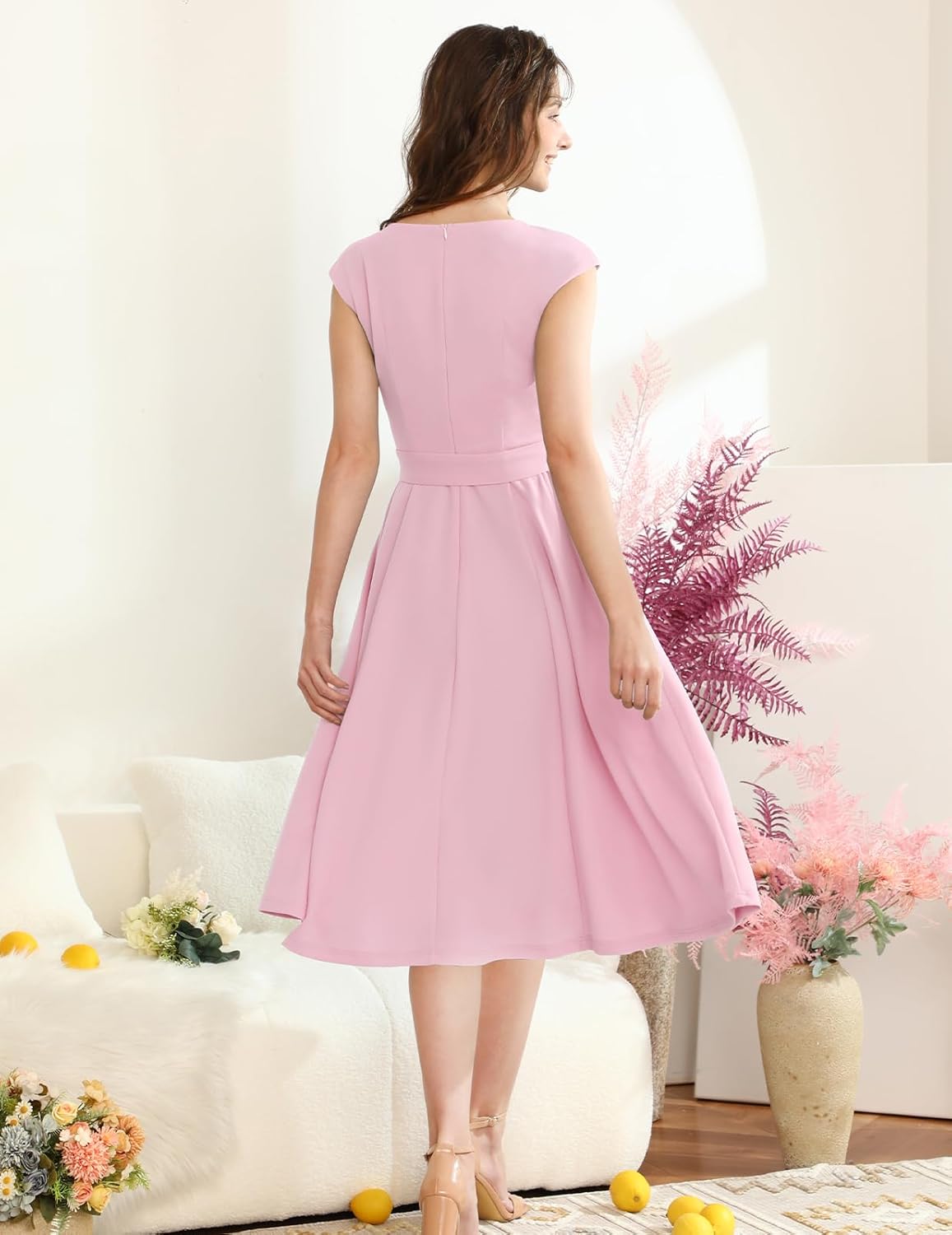 DRESSTELLS koktélruhák nőknek, alkalmi menyasszonyi ruhák, visszafogott báli ruhák templomi fogadásokra 2025-ben