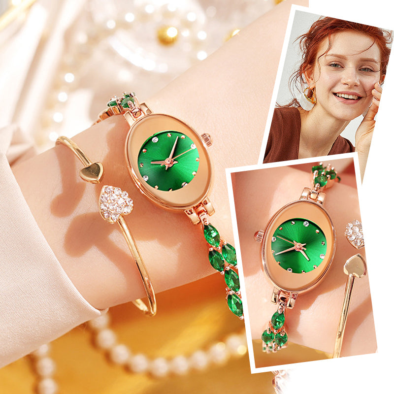 Womne színes cirkon karkötő órája