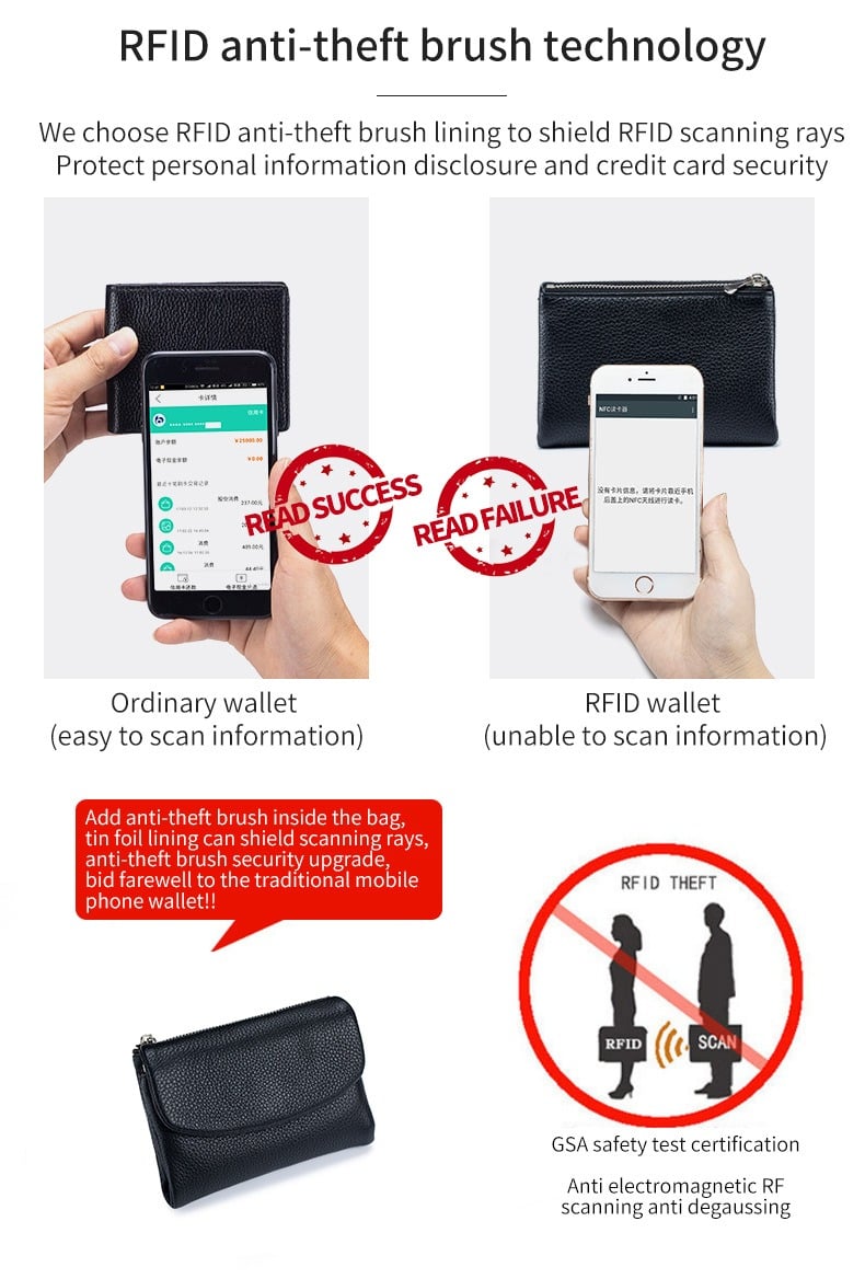 🔥⏰Unisex RFID kavicsos pénztárca valódi bőrből🔥