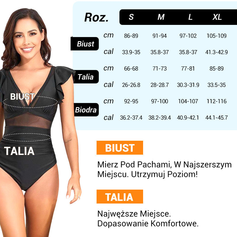 Szexi csipkés egyrészes fürdőruha