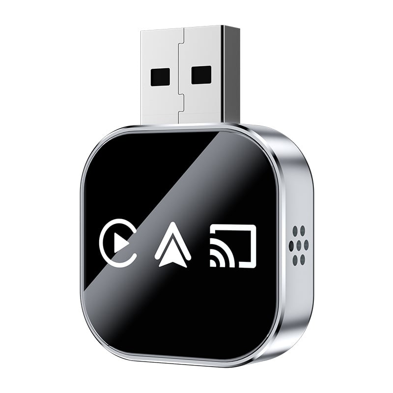 📶 2026-os frissítés 3 az 1-ben képernyőtükör iOS telefonra, vezeték nélküli Carplay adapterhez csatlakoztatva