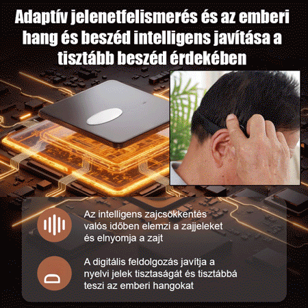 Csontvezetéses Bluetooth fejhallgató hallókészülék