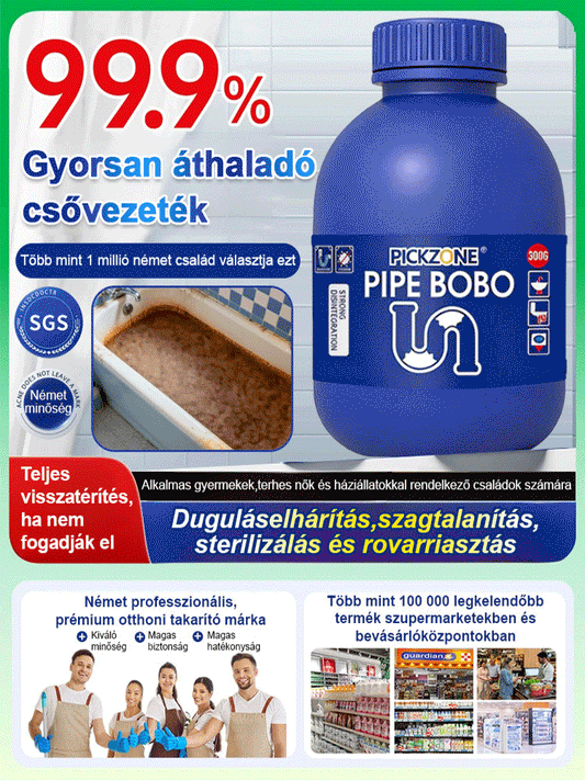 Erős csőtisztító szer