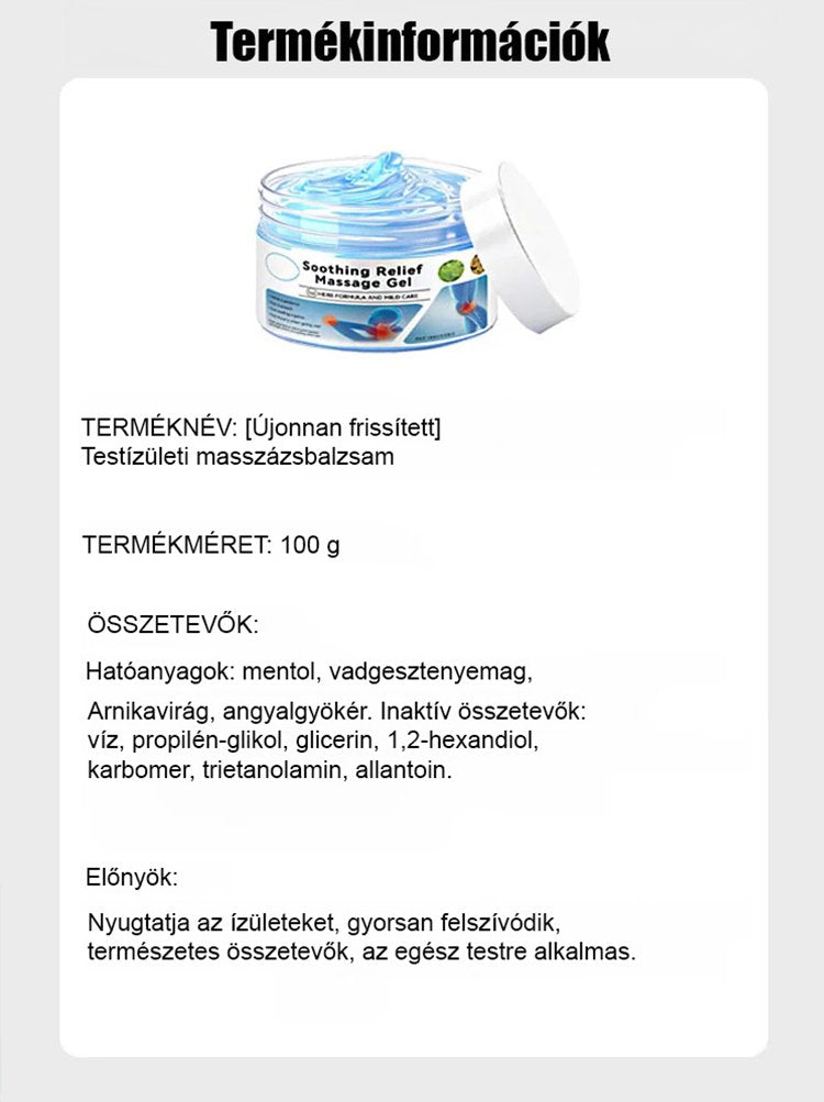 【Teljesen új frissítés】Testízületi masszázsápoló krém
