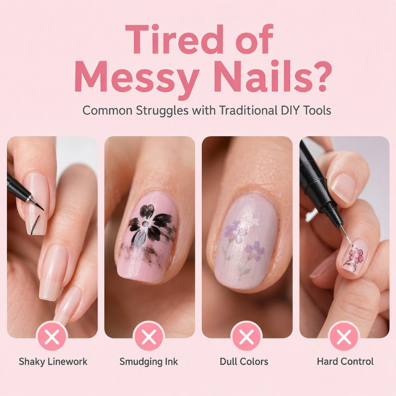 💅 KORLÁTOZOTT IDEIG 50% KEDVEZMÉNY! 💥 24 db színes, kétvégű körömdíszítő toll készlet – kreatív, szalonminőségű, könnyen elkészíthető saját kezűleg ✨