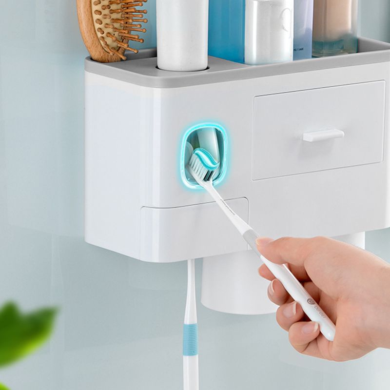 🛁 Toiletry szervező tartó – Fogkefe tartó és fürdőszobai szervező ✨