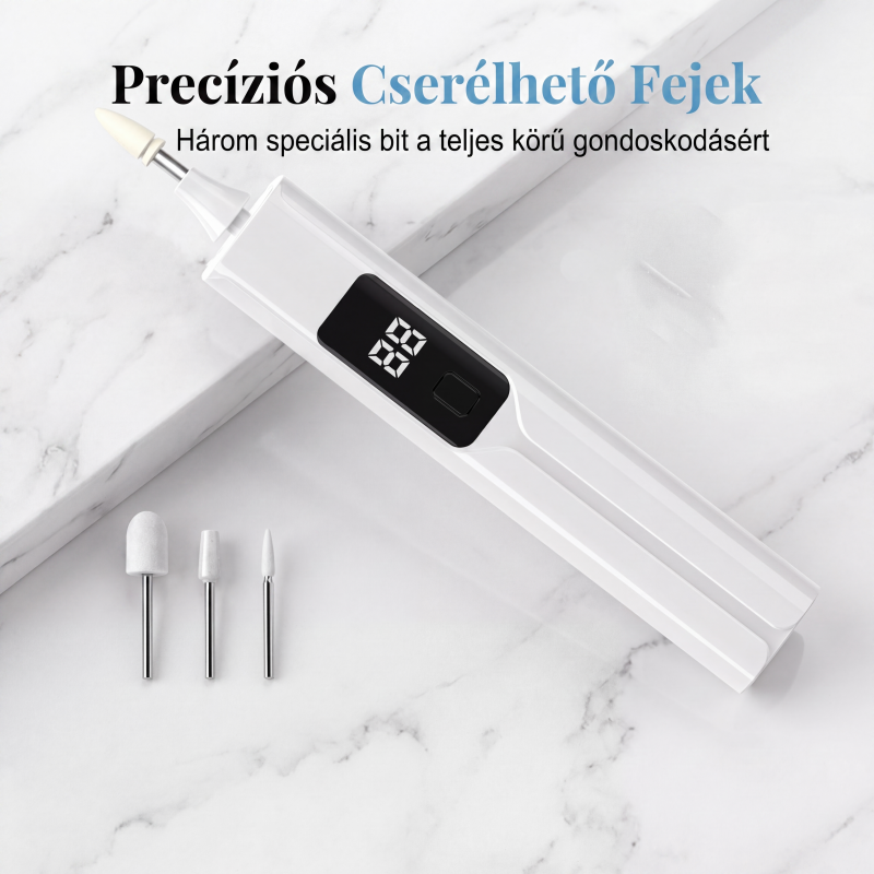 💅 Professzionális elektromos körömfúró készlet – Precíz, állítható sebességű – Utánvét ✨