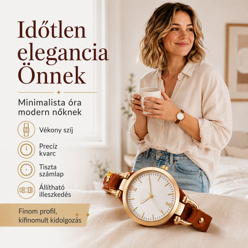 ✨⌚ Divatos, letisztult, vékony szíjú női karóra – kényelmes viselet, kifinomult stílust sugároz👗
