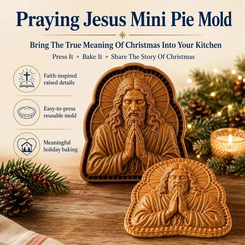 ✝️ Karácsonyi süteményformákból álló mini szett, hit és jászol motívumokkal | Újrafelhasználható formák a hagyományos ünnepi sütéshez 🥧✨