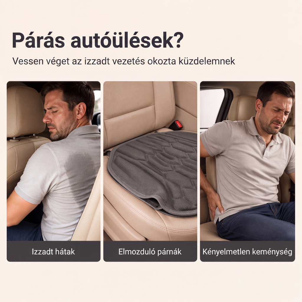 ✨🚗 Légáteresztő autóüléshuzat – vastag, csúszásgátló üléshuzat személyautókhoz, SUV-okhoz és kisteherautókhoz