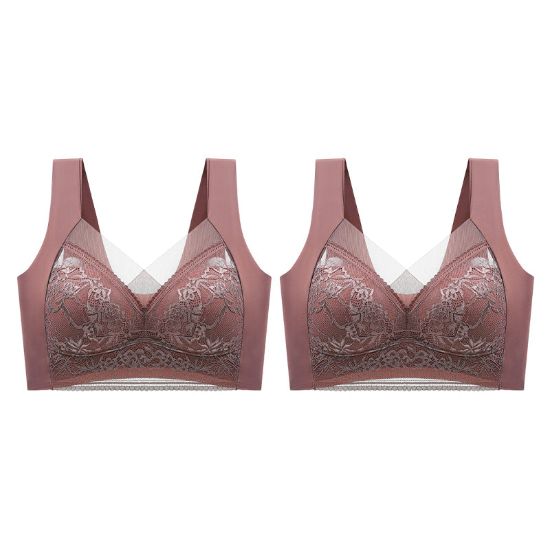 👙 Szuper kényelmes és puha női csipkés melltartó acélgyűrű nélkül【✨1 + 1 ingyenes】