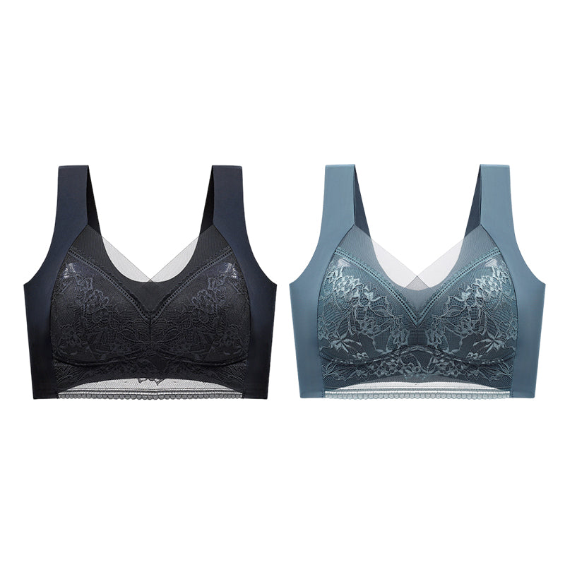 👙 Szuper kényelmes és puha női csipkés melltartó acélgyűrű nélkül【✨1 + 1 ingyenes】