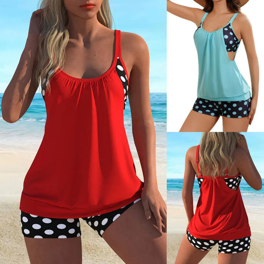 🥳SUMMER HOT SALE🥳💞50K+ SOLD!💥50% OFF! 🔥Women’s Polka Dot Two-Piece Swimsuit🌊✨