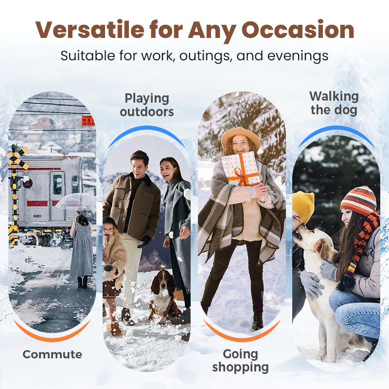 🔥FORRÓ AKCIÓ - 59% KEDVEZMÉNY - Vastag, meleg női csizma vastag sarkú cipőkkel